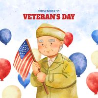 Download this Premium Vector about Watercolor illustration for usa veterans day holiday, and discover more than 169 Million Professional Graphic Resources on Freepik. #freepik #vector #man #holiday #american