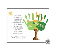 Fathers Day Poem Handprint Craft Printable Template / Spring Crafts / Teacher Resources / Preschool and Toddler Activity / Fathers Day Card by IttyBittyKeepsakeArt on Etsy