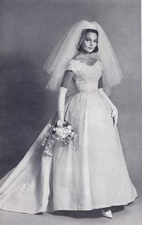 lace overlay gown for 1960s bride | Flickr