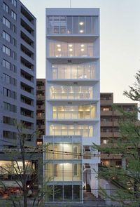 Built by yHa architects,L&C design in Tokyo, Japan with date 2007. Images by Takeshi YAMAGISHI. Complex building in Ebisu near Shibuya, Tokyo. Lower floor is shop and upper floor is apartment or office like SOHO. ...