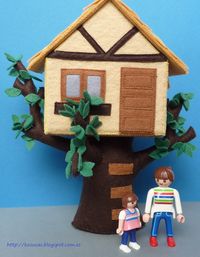 Felt treehouse