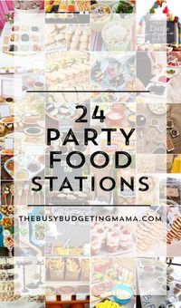 There are so many different fun bar and station ideas. Here’s a round up of 25 fantastic ones! These would be great for any type of party. Everyone loves to be able to feed themselves and they can be a fun conversation starter for guests!