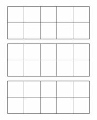 Blank Ten Frames Printable