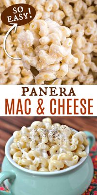 Copycat Panera White Cheddar Mac and Cheese recipe is perfect for an easy weeknight side dish!