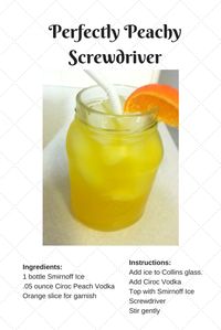 Perfectly Peachy Screwdriver recipe