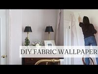 Turn Any Fabric into Wallpaper with Liquid Starch! - YouTube