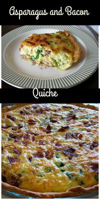 Hearty and creamy, sweet and decedent Asparagus and Bacon Quiche perfect for an Easter brunch, buffet, or special occasion.