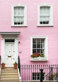 The cutest pastel pink home in London.