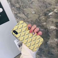 Goyard iPhone X/8/7/6S/Plus Phone Case Yellow