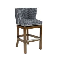 Shelton Barstool with Pewter Nailheads