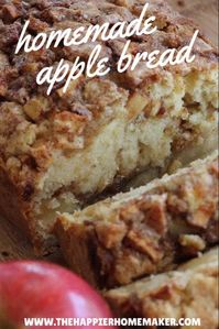 One of the best recipes on Pinterest, pinned a million times! This Cinnamon Apple Bread is a winner and crowd-pleaser. Easy to make and turns out perfectly every time!