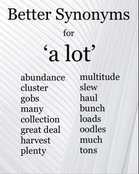 synonyms for a lot!  #imsupersmart #autocorrect #grammarnazi #grammar