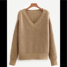 Nwt V Neck Knit Sweater Tan Beige. Thick Knit Sweater. Please Refer To Sizing Chart For Length And Size Info. Of4/020 V Neck Knit Sweater Top Pullover Winter Fall Warm Casual Brown Knit V-neck Sweater, Beige Knit V-neck Sweater For Fall, Cozy Beige Knitted V-neck Sweater, Cozy Knitted Beige V-neck Sweater, Brown Knit V-neck Sweater For Winter, Beige Knit V-neck Sweater, Beige Textured Knit V-neck Sweater, Cozy Beige V-neck Sweater For Winter, Brown Knitted V-neck Sweater