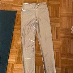 Silver Leggings, Purchased On Amazon And Never Worn, Size Small Silver Leggings, Colorful Leggings, Pant Jumpsuit, Pants For Women, Leggings, Size Small, Pants, Silver, Women Shopping