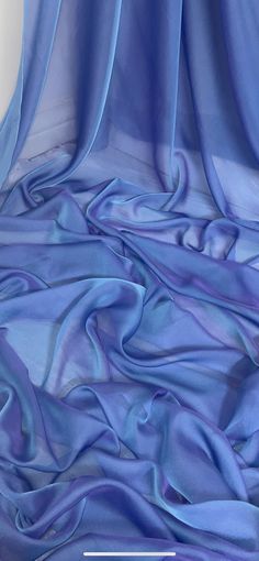 Two tone blue cationic chiffon fabric This is blue smooth sheer cationic chiffon It is 58 inches wide This is ideal for many projects like decorations, dress fabric, bridal fabric and many more uses for this fabric It is sold by the mtr if more than 1 mtr is bought it is sent in one continous length If you would like large quanitys in the fabric let me know All items are brand new and cut of a roll If you have any further questions please do not hesitate to ask thank you Art Of Noise, Blue Fabrics, Crushed Velvet Fabric, Bridal Fabric, Velour Fabric, Net Fabric, Cloth Fabric, Brocade Fabric, Gold Shimmer