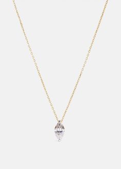 Éternal Marquise Diamond Necklace – KATKIM Marquise Diamond Necklace, Marquise Jewelry, Silver Earring Cuff, Diamond Jewlery, Diamond Necklace Simple, Art Deco Pendant Necklace, Cartier Necklace, Silver Rings Simple, Diamond Necklace Designs