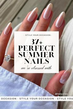 Summer Nails Classy Elegant, Trendy Manicure Summer 2024, Oval Summer Nails 2024, Chic Summer Nails 2024, Summer Classy Nails 2024, 2024 Nail Summer Trends, Cute Nails Summer 2024, Subtle Almond Nails, Summer Bachelorette Nails