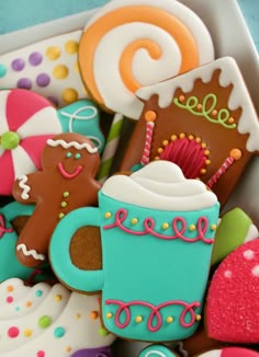 Lollypop Cookies Pastel Cupcakes, Cupcakes Decorados, Winter Cookie, Pretty Cookies, Fancy Cookies, Creative Cookies