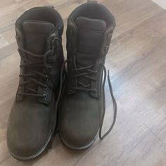 Never Worn, No Tags Or Box. Great Condition Insulated Waterproof Boots With Plain Toe For Outdoor, Insulated Plain Toe Boots For Outdoor, Winter Work Boots With Plain Toe For Outdoor, Winter Outdoor Work Boots With Plain Toe, Outdoor Work Boots With Plain Toe For Winter, Plain Toe Work Boots For Winter Outdoor Use, Insulated Waterproof Hiking Boots With Plain Toe, Insulated Waterproof Boots For Outdoor Activities, Winter Plain Toe Waterproof Boots For Outdoor Activities