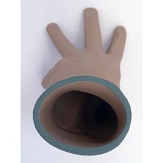 Trompe L'oeil ceramic "hand" vase / sculpture by Michel Harvey of Quebec is just the "thing"!  Made from beige bisque porcelain that has texture and appearance of skin and shirt cuff. Hand Vase, Vase Sculpture, Ceramic Hand, Shirt Cuff, Bisque Porcelain, The Thing, 1970s, Porcelain, Vase