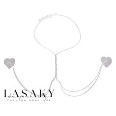 Lasaky - Exquisite Rhinestone Patchwork Necklaces - Combining Elegance and Glamour Glamorous Rhinestone Alloy Jewelry, Party Alloy Jewelry With Bling, Elegant Bling Jewelry For Valentine's Day, Elegant Valentine's Day Jewelry With Bling, Glamorous Bling Jewelry For Valentine's Day, Valentine's Day Party Jewelry With Adjustable Chain, Adjustable Rhinestone Necklaces For Party, Adjustable Bling Necklaces For Evening, Glamorous Alloy Jewelry For Party