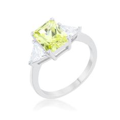 4 Carat Cubic Zirconia Ring Peridot Engagement Rings, Engagement Rings Sale, Cubic Zirconia Engagement Rings, Cz Rings Engagement, Peridot Green, Wedding Anniversary Rings, Classic Engagement Rings, Cubic Zirconia Rings, Amethyst Purple