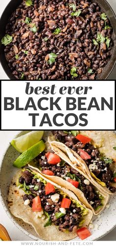 the best ever black bean tacos