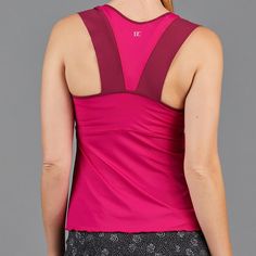 Active Lifestyle ApparelDesigned and made in USA DESCRIPTION Butterfly Top - Feminine silhouette in luxuriously soft athletic fabric. DETAILS & FIT Fitted at bust and loose fit around torso. FABRIC & CARE 88% Nylon / 12% Spandex SPF 40+ inherent in fabric Machine wash cold, do not bleach, tumble dry low, cool iron, do not dry clean, do not hand wash Pink Elastane Gym Tops, Pink Scoop Neck Gym Top, Pink Top With Built-in Bra, Pink Elastane Top With Built-in Bra, Functional Pink Sleeveless Top, Pink Elastane Yoga Top, Red Go-dry Sports Top, Red Sports Top With Built-in Bra, Sleeveless Sportswear Tops