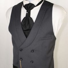 Double Breasted Dark Gray Vest for Men Suit Waistcoat with Shawl Lapel One Piece Custom Man Suit Vests New Arrival Europen Size NOTE: ​***The Size is Europen Size. Just one Vest, no accessories. ***If you want custom-made Vest, just please send us the measurements according to "How to Measure" below. Just choose one size at random when you place the order, and note it. It will be OK. Standard Size Chart (Unit: cm) (1 inch=2.54cm; 1 inch=0.394cm) How To Measure Details(Unit:centimeters or inch) 1 Slim Fit Formal Vest For Winter, Winter Formal Slim Fit Vest, Classic Formal Winter Vest, Black Tuxedo For Semi-formal Occasion, Elegant Black Three-piece Suit With Buttons, Black Three-piece Suit For Business In Winter, Fitted Black Three-piece Suit For Winter, Elegant Black Three-piece Suit For Winter, Formal Notch Lapel Vest For Winter