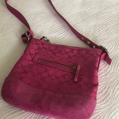 Brand New - Never Used - Cross Body Coach Bag Pink Coach Bag With Zipper Closure, Coach Satchel With Snap Closure, Coach Shoulder Bag With Zipper For Errands, Pink Shoulder Bag With Snap Closure, Chic Pink Bags With Snap Closure, Pink Crossbody Shoulder Bag With Snap Closure, Pink Bags With Snap Closure, Pink Bags With Snap Closure For Daily Use, Body Coach