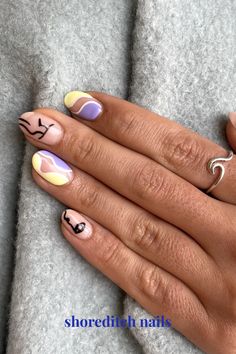 Pastel nail art design perfect for spring nails using gel nail polish Pastel Nail Art, Pastel Nail, Pastel Nails, Gel Nail, Gel Nail Polish