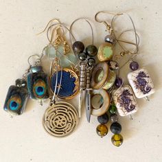 Want a particular earring style or devotional piece that you don't see on the shop? I'm happy to work with you to create the piece that resonates most with you! Unique Nickel-free Plug Earrings As Gift, Bohemian Single Beaded Earring For Everyday Wear, Symbolic Nickel-free Plug Earrings As Gift, Symbolic Nickel-free Plug Earrings For Gifts, Unique Teardrop Plug Earrings For Gift, One Of A Kind Brass Dangle Jewelry, Unique Drop Earrings With Matching Jewelry, Bohemian Drop Earrings With Unique Variations, Artsy Brass Dangle Jewelry