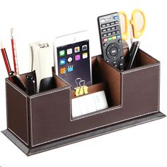 KINGFOM Multifunction Home&Office Decor Supplies Desktop Organizer WHY KINGFOM? Kingfom is a professional office product maker, focuses on supplying all kinds of stylish and attractive organizer items to help improve working efficiency, devotes to improving customers s on-line shopping experience. Benefits and highlights Save time and stress and space saving. Spend less time to look for where your office work-space accessories played up and more time focusing on other matters. Crafted with premi Desk Pencil Holder, Cute Desk Organization, Leather Desk Organizer, Multifunctional Desk, Leather Pen Holder, Stationary Organization, Art Supply Organization, Desk Organizer Set, Desktop Organizer