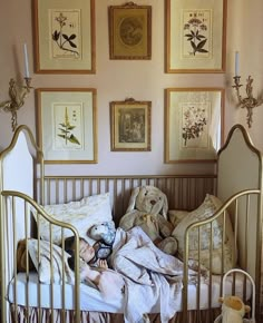 Country Cottage Chic, Mediterranean Nursery Theme, Non Traditional Nursery, Old Money Aesthetic Nursery, Vintage Chic Nursery, European Nursery Style, Vintage Floral Nursery Ideas, Old Money Kids Bedroom, Spanish Style Nursery