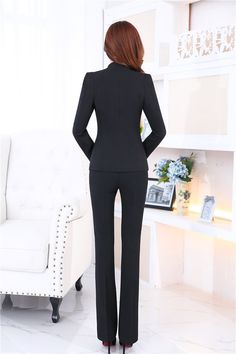 This women's jacket and pant suit set is one important staple for creating an additional style variant at your business meetings and formal events. The blend of eye-catching solid color and outstanding design will give a stylish smart look. To provide a perfect fashion experience, designers have used good quality broadcloth fabric in this suit set.

Specifications
Brand Name: GeraldBlack
Material: Cotton
Material: Polyester
Material: Microfiber
Material Composition: Blazer+Microfiber
Clothing Le Pant Suit Set, Broadcloth Fabric, Work Suits, Business Style, Pant Suit, Grey Blazer, Business Meeting, Women's Jacket, Black Business