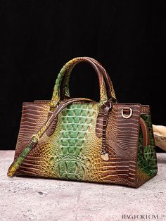 BagForLove - Crocodile Embossed Ombre Handbag: Versatile Womens Shoulder Bag with Adjustable Strap Product Description Color Multicolor Strap Type Adjustable Style Fashionable Bag Size Small Type Top Handle Bag Closure Type Zipper Material PU Leather Coating 100% Polyurethane Composition 100% Polyurethane Size Chart INCH CM Bag Length Bag Width Bag Height Handle Height Strap Length 11.8 inch 6.7 inch 7.9 inch 4.3 inch 41.3 inch Bag Length Bag Width Bag Height Handle Height Strap Length 30 cm 17 cm 20 cm 11 cm 105 cm Details Pictures Similar Products h2 { text-align: center; } /* æ¢è¡ */ li{ white-space: normal; word-break: break-all; word-wrap: break-word; } .red-box { width: 100%; display: flex; flex-direction: row; flex-wrap: wrap; justify-content: center; } .red-box > div { width: 190 Everyday Crocodile Pattern Crossbody Shoulder Bag, Handheld Leather Satchel With Crocodile Pattern, Daily Use Crocodile Pattern Crossbody Shoulder Bag, Handheld Leather Shoulder Bag With Crocodile Pattern, Leather Bags With Crocodile Pattern And Rectangular Shape, Rectangular Leather Bag With Crocodile Pattern, Daily Use Crocodile Pattern Shoulder Bag, Everyday Crocodile Pattern Shoulder Bag, Crocodile Pattern Satchel Shoulder Bag For Errands