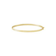 Customize your bracelet stack with this classic 14K gold bangle. Available in 14k Yellow Gold, White Gold or Rose Gold Closure: Snap-Lock Clasp 4mm x 2mm 7 inch length Production lead time for all engraved orders is 4 weeks. Benefits of Solid 14k Gold Jewelry Most loved for its durability and longevity Can be worn daily and requires less maintenance and care than plated, vermeil, or silver jewelry Sweat/water resistant so you can take your beloved pieces with you no matter the occasion Will not Classic Tarnish Resistant Round Bangle, Classic Tarnish-resistant Round Bangle, Classic Name Bracelet With Polished Bangle Finish, Classic Name Bangle Bracelet With Polished Finish, Classic Stackable Hoop Bangle, Classic Polished Name Bracelet Bangle, Classic 14k Gold Hoop Bangle, Classic Polished Name Bangle Bracelet, Classic 14k Gold Hoop Bracelet