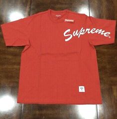 Find ideas๏ฟฝand inspiration for Supreme Shoulder Arc T-shirt Red F/W 2020 Size Small, Men clothing Men Clothing, Fashion Clothing, Size Small, Fashion Outfits, Mens Outfits, Best Deals, Red, T Shirt, Clothes