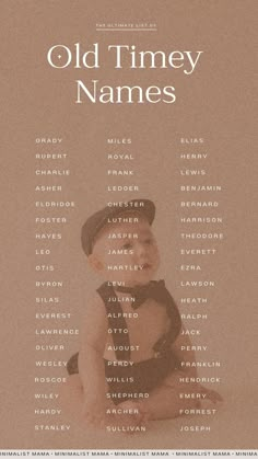 Old Timey Names, Vintage Boy Names, Names For Babies, Traditional Baby Names, Boys Names, Vintage Names, Best Character Names