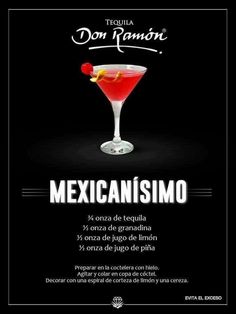 a poster advertising a mexican cocktail