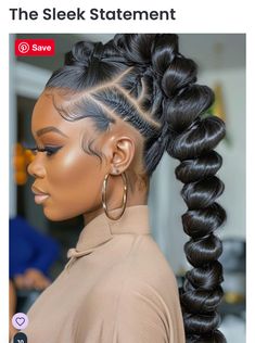 Cornrows Natural, Side Shaved, Hair In A Ponytail, Undercut Hairstyle, Black Ponytail, Stylish Ponytail, Black Hair Updo Hairstyles, Party Make-up, Crown Ideas