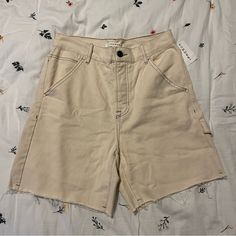 Cream Cargo Style Shorts. New With Tags Size- 26 Tan Shorts, Pacsun Shorts, Beige Shorts, Cargo Style, Style Shorts, Pacsun, Bermuda Shorts, Womens Shorts, Fashion Outfits