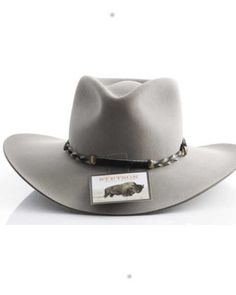 Stetson Drifter 4X Buffalo Fur Felt Hat, Stone Flat Brim Hat For Kentucky Derby, Classic Gray Hat Bands With Flat Brim, Flat Brim Felt Hat For Ranch, Classic Gray Wide Brim Felt Hat, Classic Gray Flat Brim Hat Band, Ranch Hat With Short Brim In Felt, Ranch Felt Hat With Short Brim, Gray Brimmed Hat For Kentucky Derby, Adjustable Wool Hat For Kentucky Derby