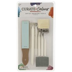 the crafter's workshop kit includes four brushes, two paintbrushes and one erase