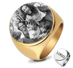 Personalized gifts for dad fathers day, Personalized Engraved Custom Photo Ring Men's Signet Ring Women Name Ring Engraving Painting From Photo Family Fathers Day Gift We recommend choosing black or blue for the color of the ring, so that the customized picture will be clearer, silver and gold because the metal material needs different angles to see the customized content. Materials: titanium steel color:black,silver,blue,gold ring size:7/8/9/10/11/12/13 Customized content: photos (requirements: Customized Rings, Word Ring, Signet Rings Women, Photo Ring, Memorial Ring, Wedding Personalized, Signet Ring Men, Engraved Ring, Name Ring