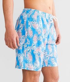 Departwest Pineapple Stretch Swim Trunks - Blue Medium/8 Inseam, Men's Neonblue Printed mesh lined 4-way stretch swim trunks 11 rise 8 inseam Elasticized cinch tie waistband Side seam and back button pouch pockets Faux fly. 92% Polyester 8% Spandex. Machine wash cold with like colors gentle cycle. Non-chlorine bleach when needed. Tumble dry low. Do not iron.. MEN'S ACTIVE SIZE CONVERSION CHART Size XS S M L XL XXL Waist 26-28 28-30 31-33 34-36 38-40 42-44 *Conversion sizes may vary. Measurements Swim Trunks For Men, Button Pouch, Men's Swimwear, Conversion Chart, Mens Swim Trunks, Neon Blue, Swim Trunks, Pocket Pouch, Pineapple