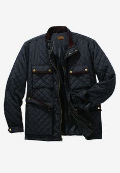 Quilted Jacket by Boulder Creek® Mens Quilted Jacket, Boulder Creek, Swimsuits For All, Tall Guys, Mens Big And Tall, Big & Tall, Big And Tall, Quilted Jacket, Lightweight Jacket