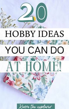 20 hobby ideas you can do at home! The best hobbies to try this year! Girly Hobbies, Best Hobbies, Hobbies Ideas, Girls Night Crafts, Knitted Stuff, Advanced Knitting, Dance Instruction, Living Simply