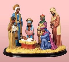 a figurine of the birth of jesus