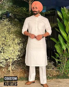 Welcome To My Shop - COUSTOMKURTAS.. Indian Wedding Punjabi Pathani Kurta Pajama For Men | White Pathani Suit | Canadian Punjabi Kurta Pyjama | Pure White Pathani Kurta & Pant Item : Men's Pathani Kurta Pajama Set  Ready to Wear : No Kurta Color :  White Color Family.  Shalwar Color : White  Pocket : Yes Fabric : Cotton Work : Fancy buttons. Sleeves : Full Sleeves  Disclaimer  -For sizing please refer to the Size Chart given in the listing with the pictures.  - Please do NOT go by the size of th White Kurta Pajama Men Punjabi, Festive White Pant Set For Wedding, Traditional Cotton Pant Set For Wedding, Traditional White Fitted Pant Set, Traditional Fitted White Pant Set, Traditional White Pant Set For Wedding, Unstitched Traditional White Pant Set, Traditional White Pant Set For Festive Occasion, White Unstitched Sets For Puja